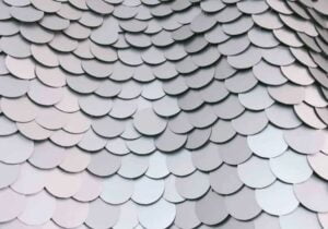 Matt silfur pallíettur stórar