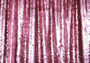 Rósa gull pallíettur stórar