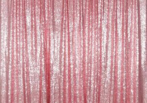 Fuchsia bleikur pallíettur litlar