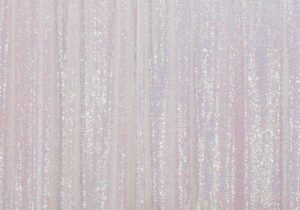 Hvítar Iridescent pallíettur litlar