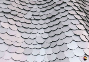 11. Matt silfur pallíettur stórar