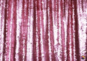 10. Rósa gull pallíettur stórar